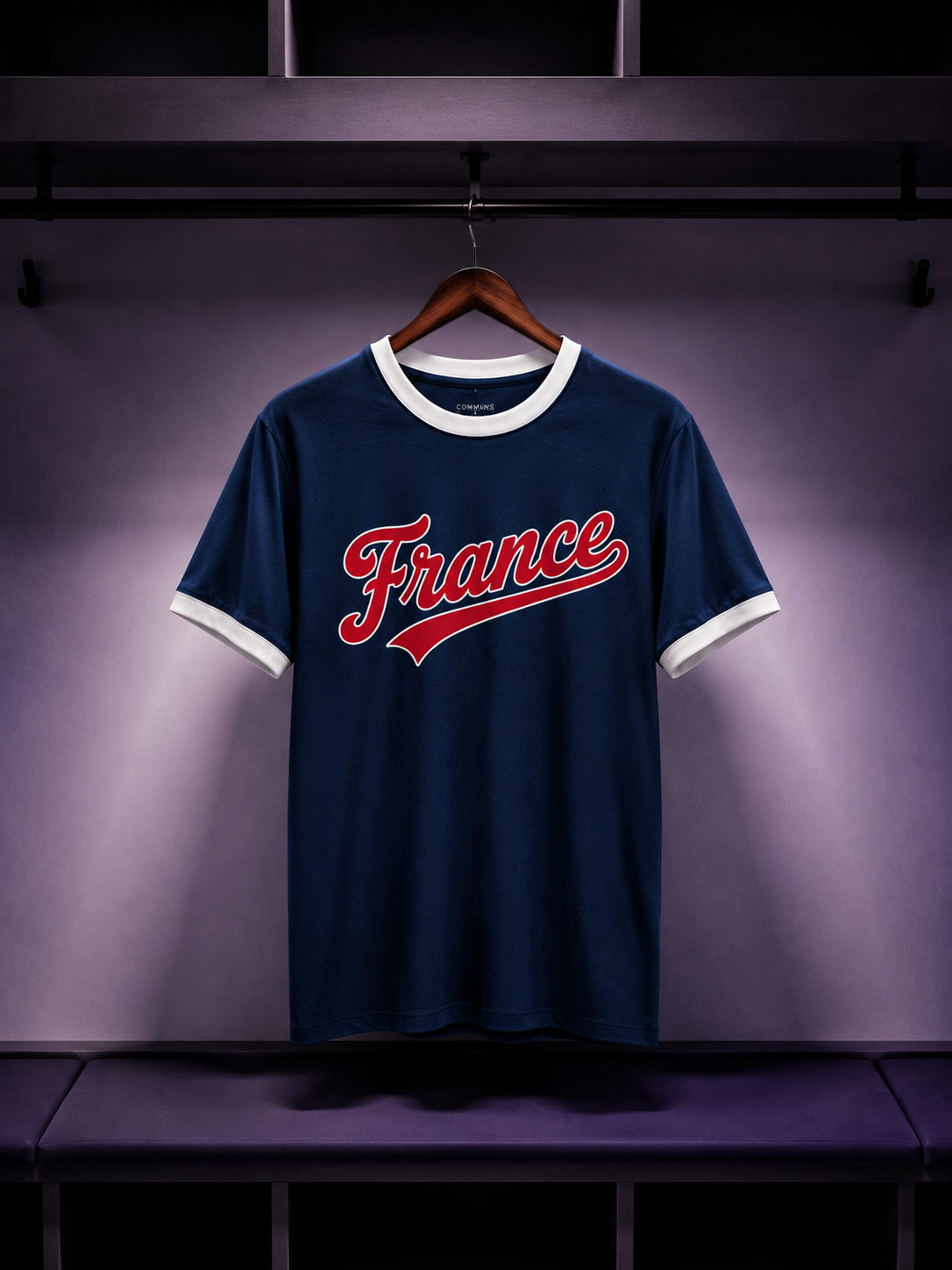 World Cup Ringer navy T-shirt - FRANCE