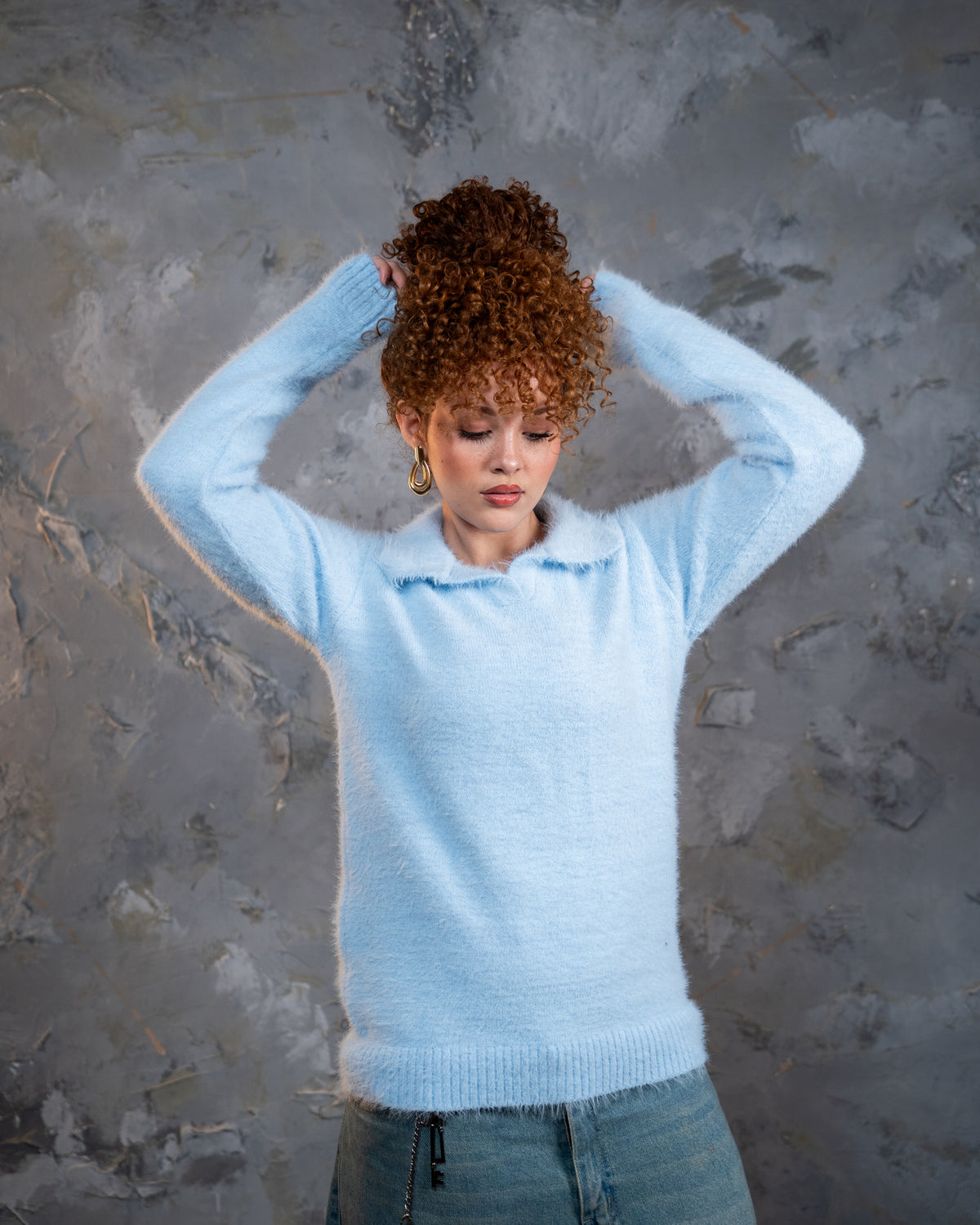 Polo mohair - BABY BLUE