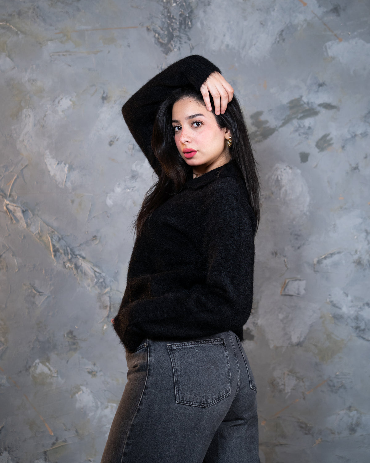 Polo mohair - BLACK