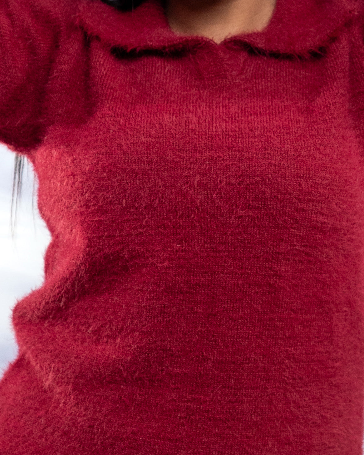 Polo mohair - BURGANDY