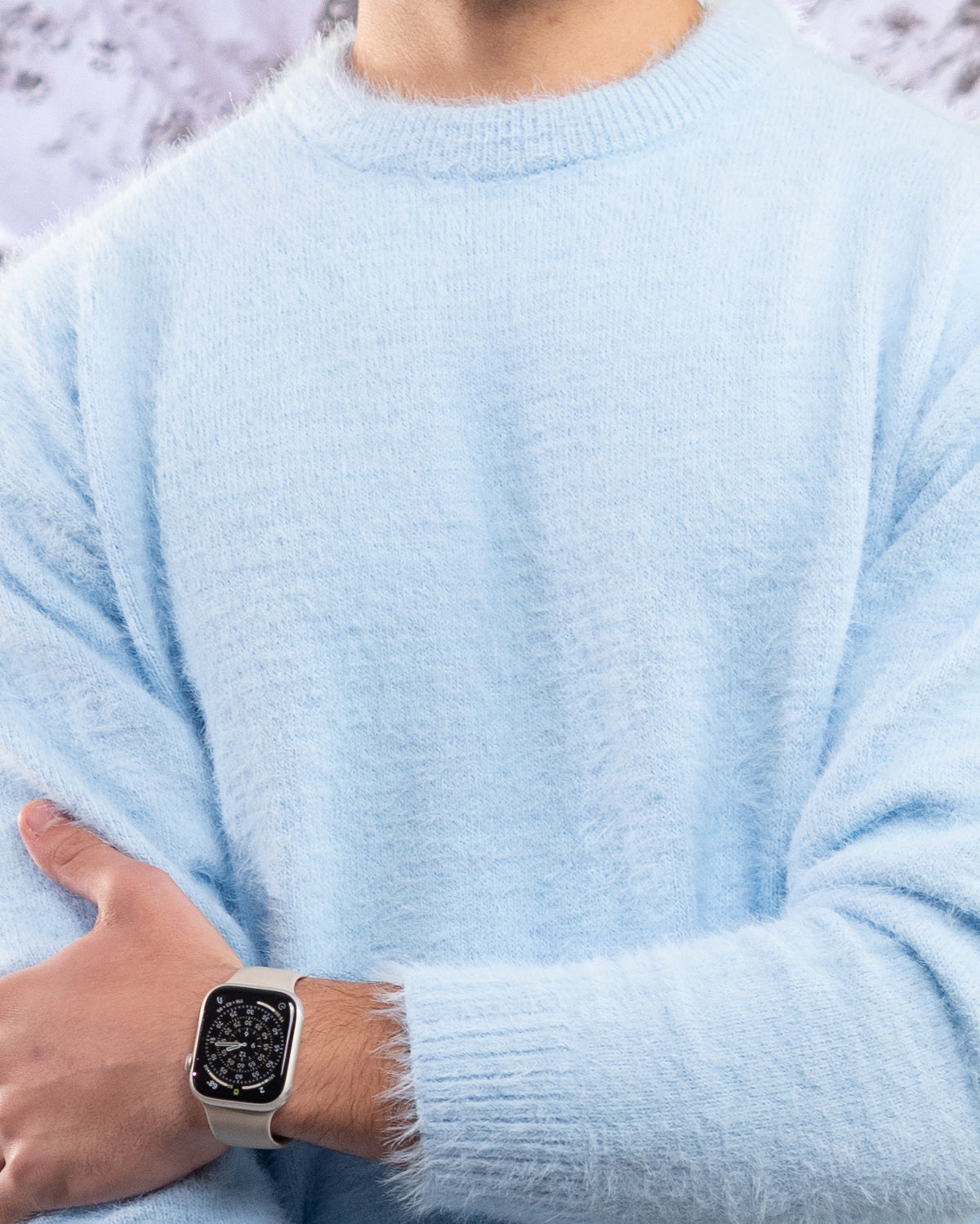 Round mohair - BABY BLUE