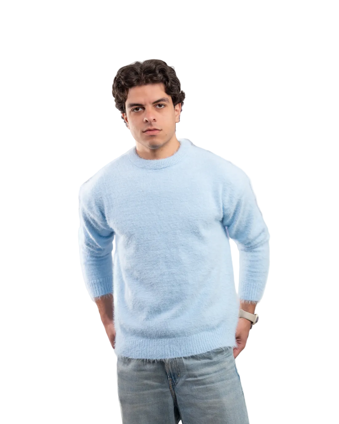 Round mohair - BABY BLUE