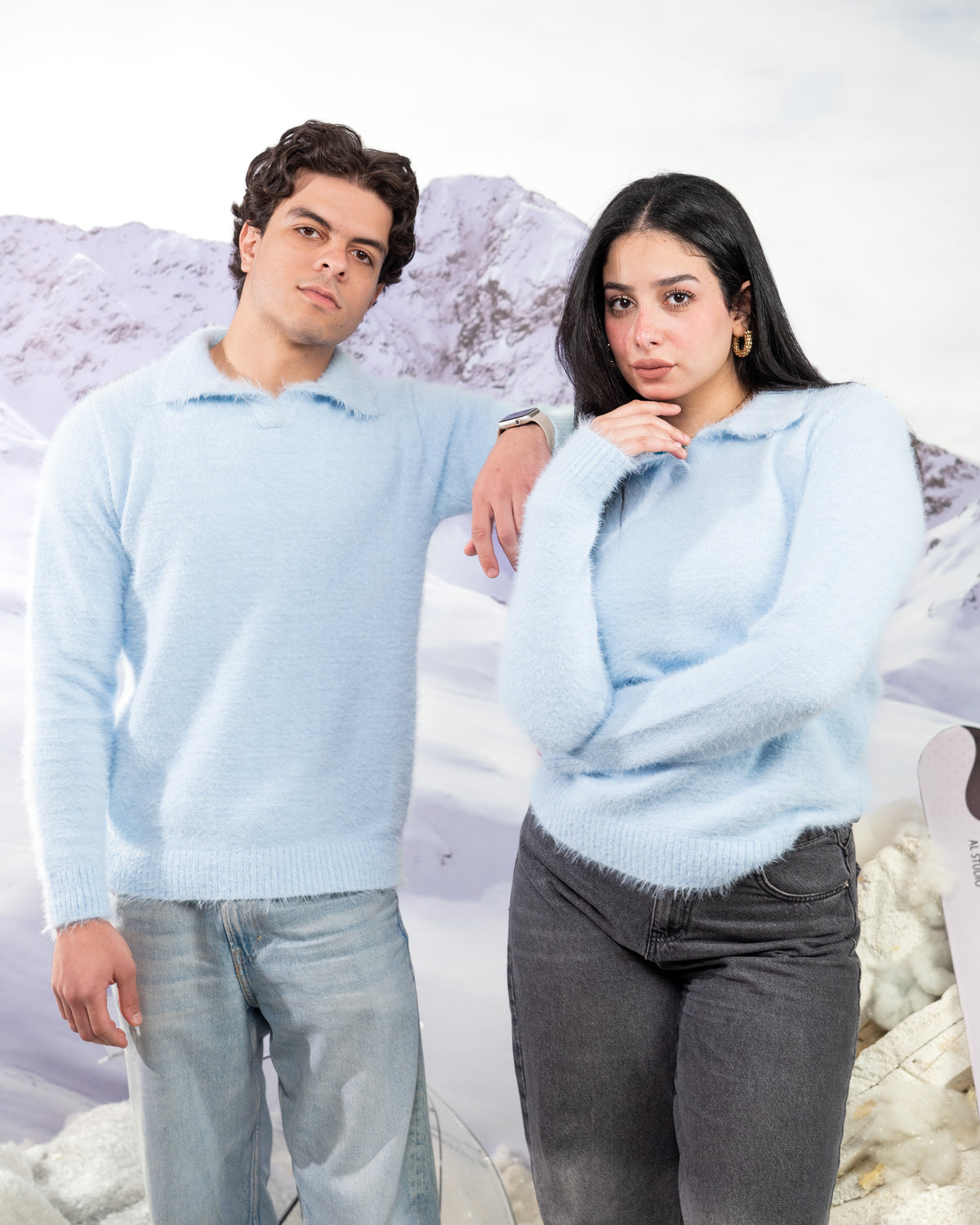 Polo mohair - BABY BLUE