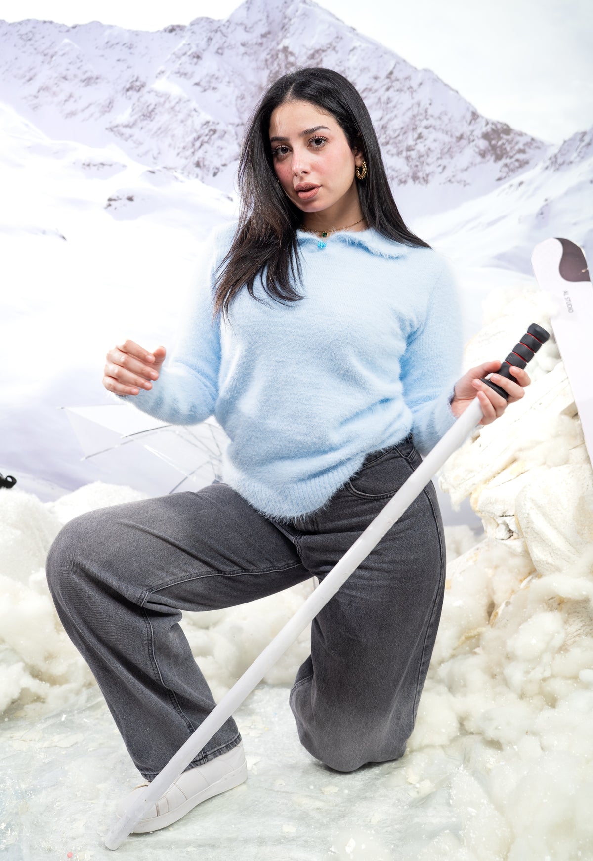 Polo mohair - BABY BLUE