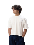 Boxy Fit T-Shirt WHITE/NAVY PUFF