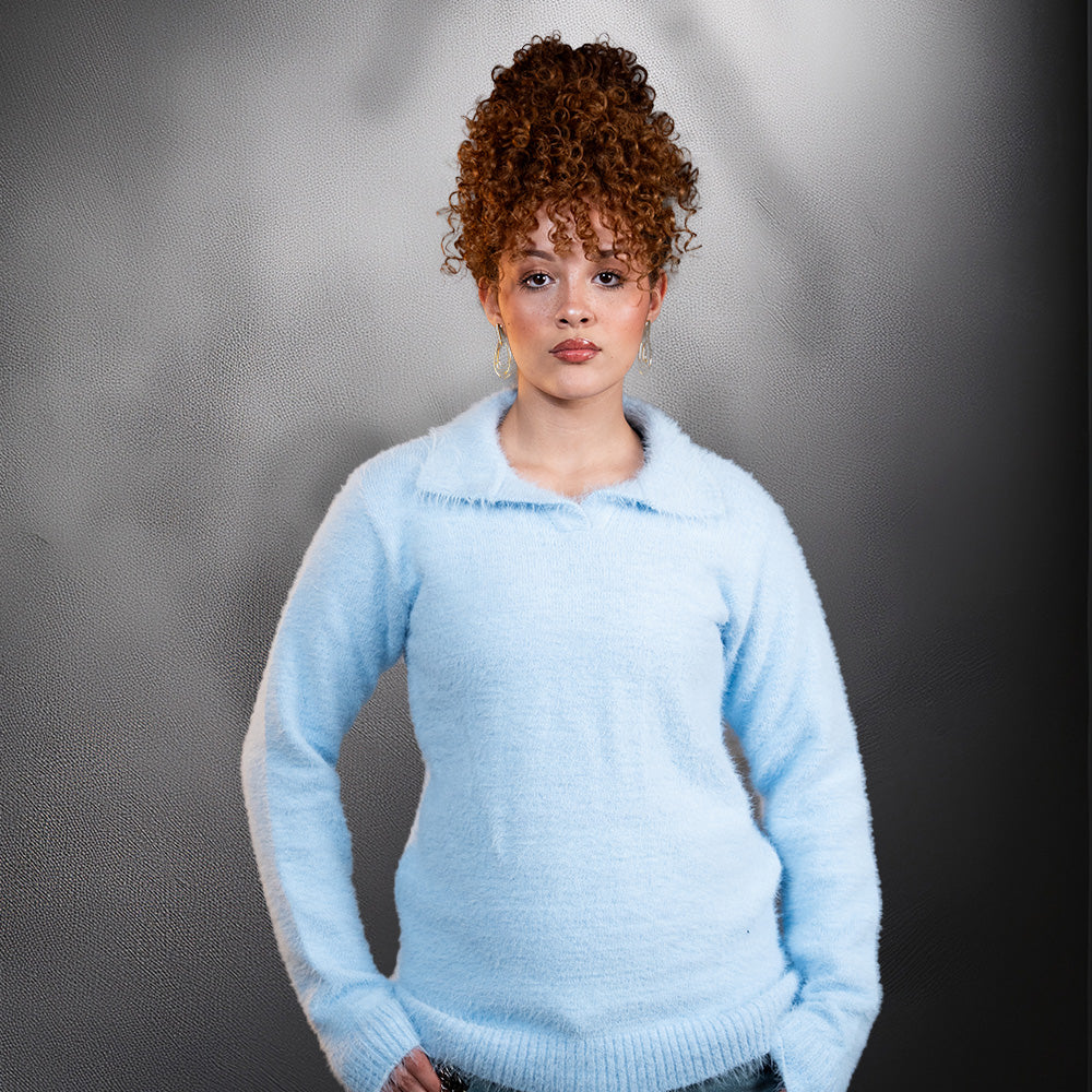 Babyblue Soft Mohair Polo