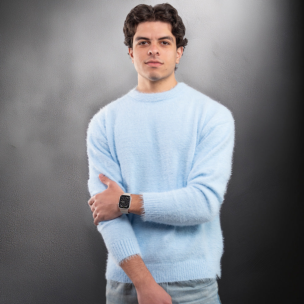 Babyblue Mohair Round Neck