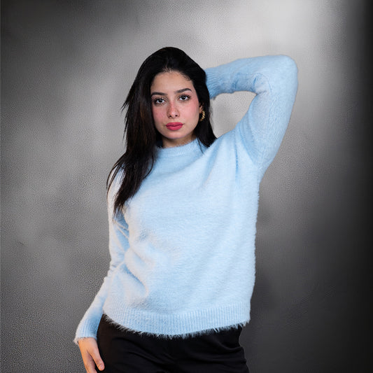 Babyblue Mohair Round Neck