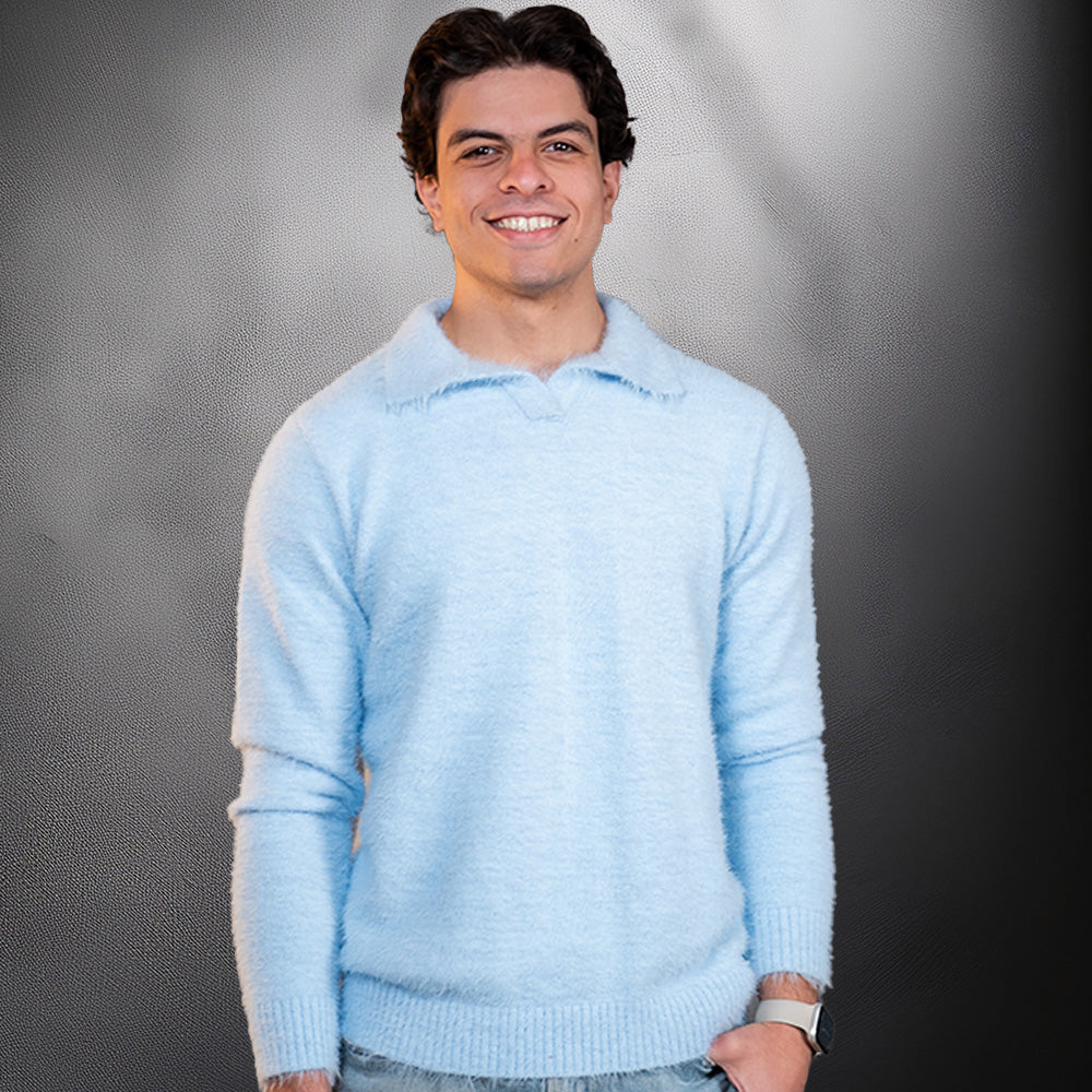 Babyblue Soft Mohair Polo