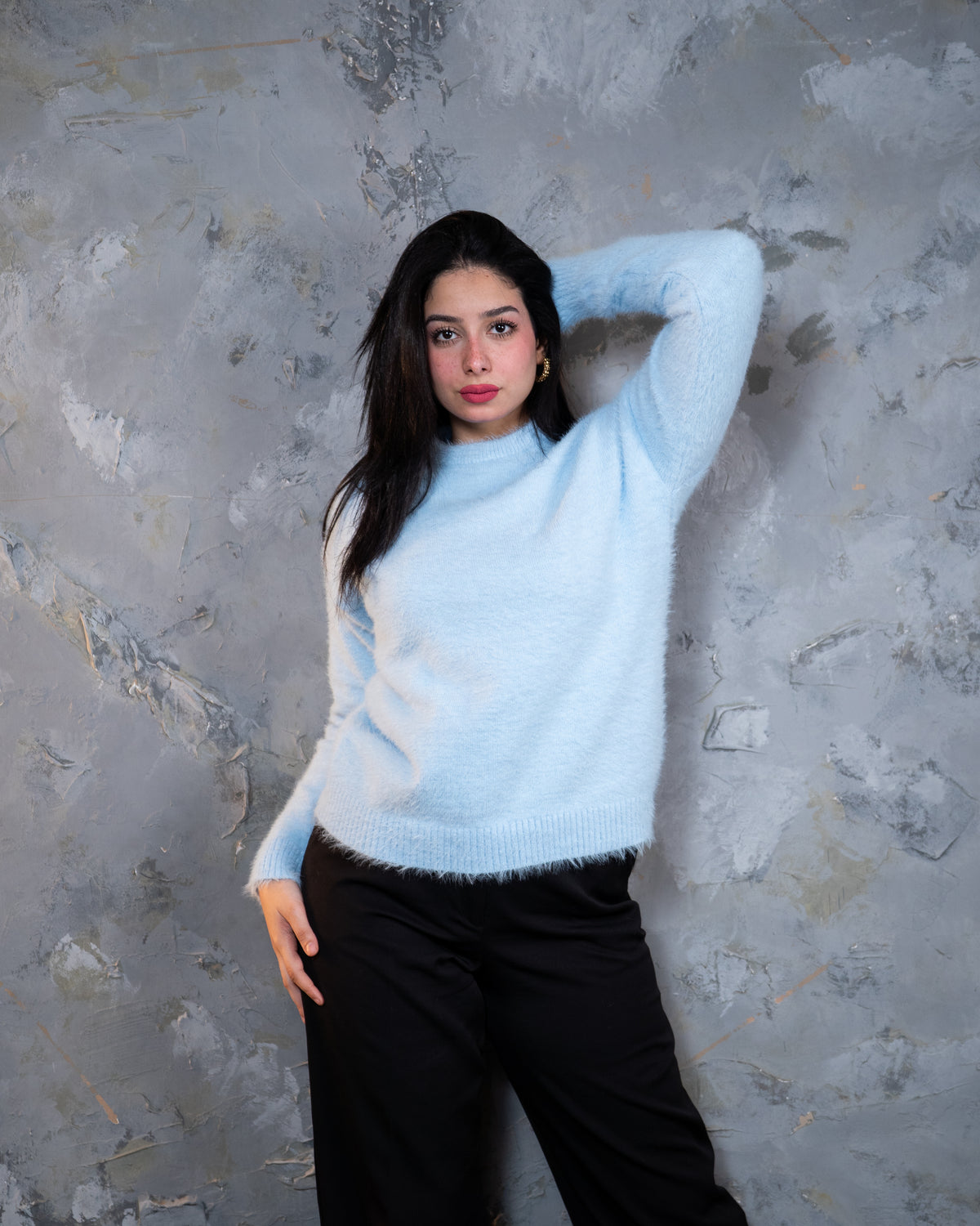 Round mohair - BABY BLUE