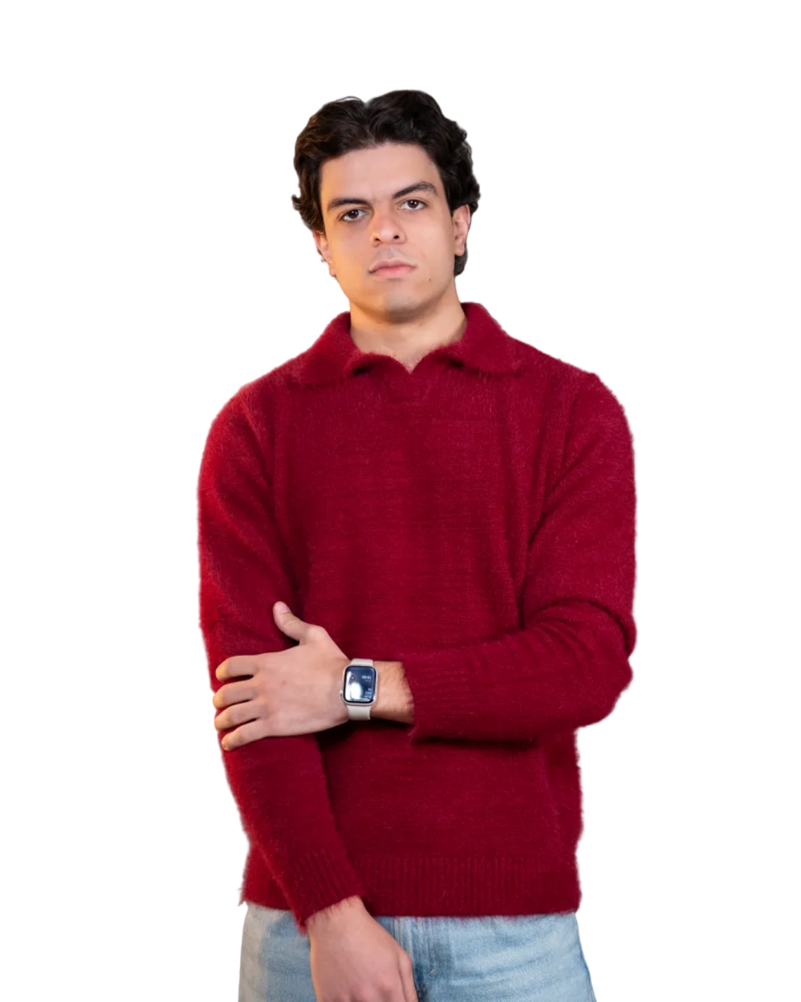 Polo mohair - BURGANDY