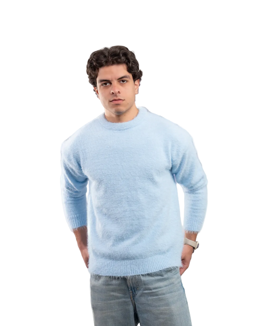 Round mohair - BABY BLUE