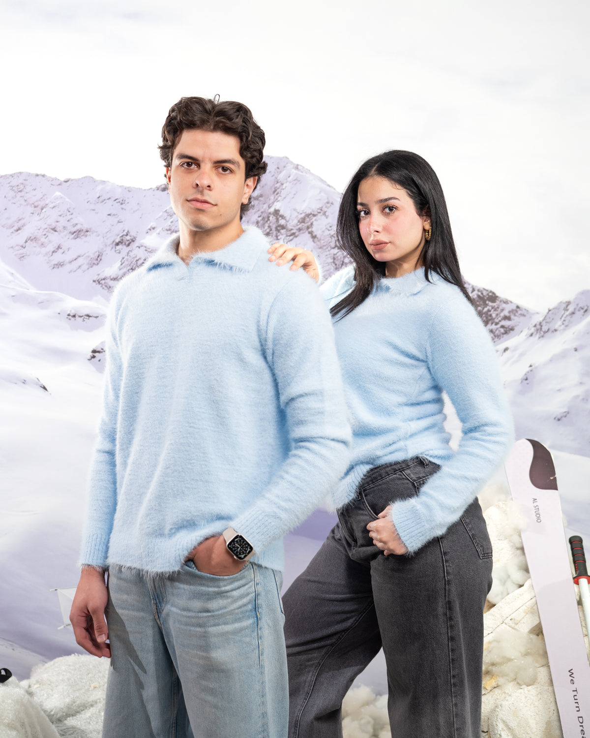 Polo mohair - BABY BLUE