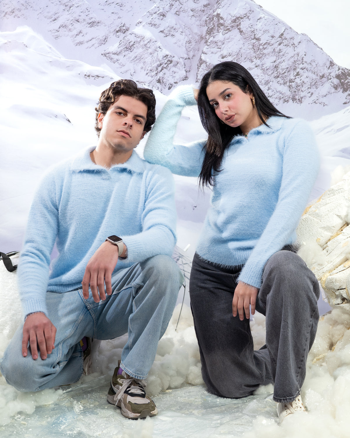 Polo mohair - BABY BLUE